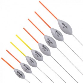 Pack of 6 x SRG011 Diamond Wire Stem Pole Floats Yellow Tip Pack 