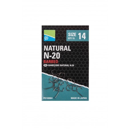 Preston Innovations Natural N-20 Barbed Hooks