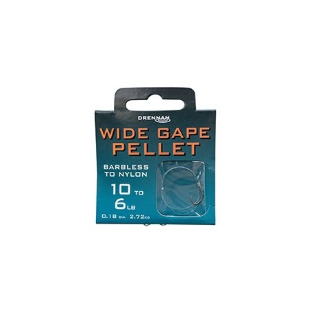 Drennan Barbless Wide Gape Pellet Hooks to Nylon