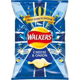 Walkers Cheese and Onion Crisps