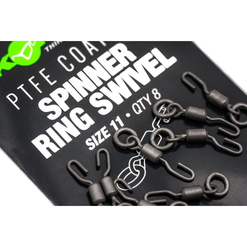 Korda Spinner Ring Swivel Size 11 Ronnie Rig Karpfenangeln Wirbel Einhänger NEW 