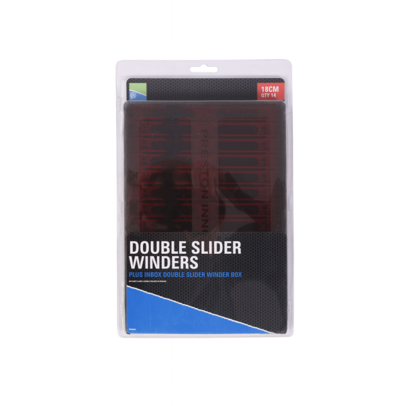 Preston Innovations Double Slider Winders BOX (18cm - Red)
