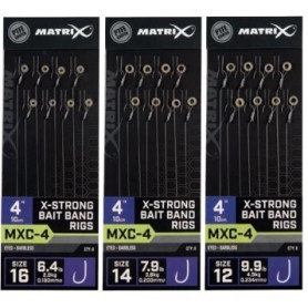 Matrix MXC-4 Barbless 10cm X-Strong Bait Bands Rigs