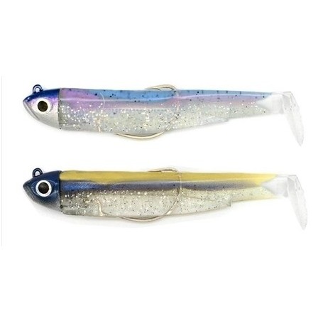 Fiiish Black Minnow 90 Double Combo Shore - 5g - Rainbow/OR-Bleu