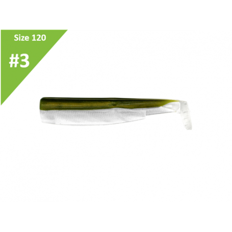 Fiiish Black Minnow 120 Spare Bodies (3pk)