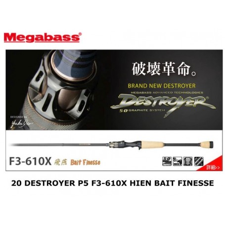 Megabass Destroyer P5 F3 610X Bait Finesse