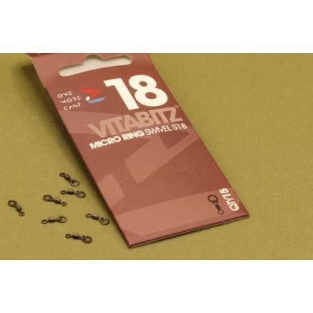 OMC Vitabitz Micro Hook Ring Swivel Size 18