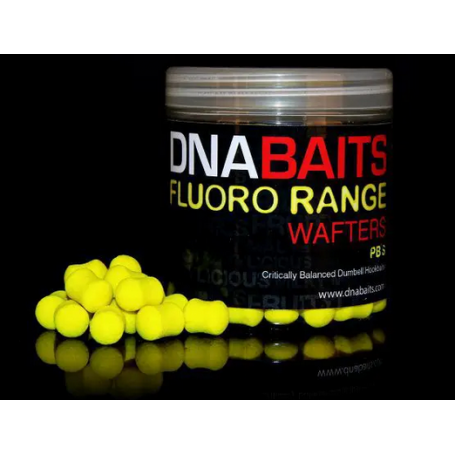 DNA Baits PB's Fluoro Wafters Small (10mm x 15mm)