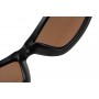 Fox Collection Wraps Sunglasses Green/Black - Brown Lens