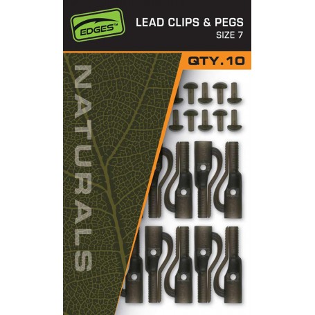 Fox EDGES Naturals Lead Clips & Pegs - Size 7