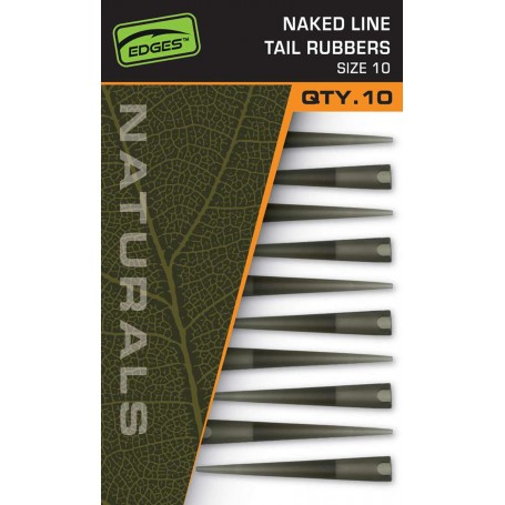 Fox EDGES Naturals Naked Line Tail Rubbers - Size 10