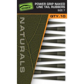 Fox EDGES Naturals Power Grip Naked Line Tail Rubbers - Size 7