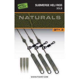 Fox EDGES Naturals Submerge Heli Rig Leaders