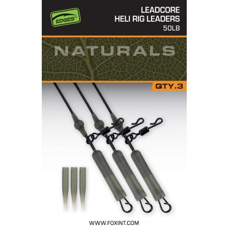 Fox EDGES Naturals Leadcore Heli Rig Leaders
