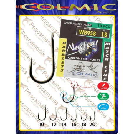 Colmic Nuclear WB958 Hooks (10 hooks per packet)