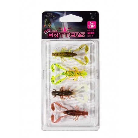 Fox Rage Micro Critters UV Mixed Colour Pack