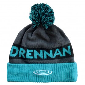 Drennan Bobble Hat Aqua Black