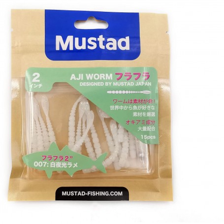 Mustad Aji Worm Fla-Fla 2" (15pk)