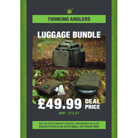 Thinking Anglers Olive Compact Carryall Luggage Bundle