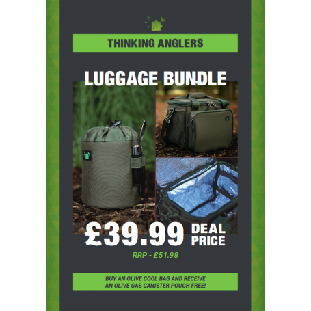 Thinking Anglers Olive Cool Bag Luggage Bundle