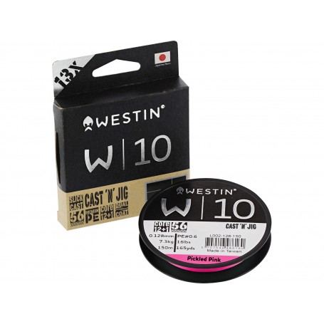 Westin W10 13 Cast 'N' Jig Braid Pickled Pink 110m