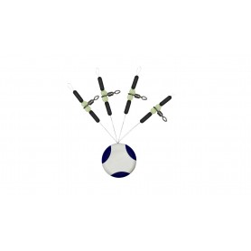 Colmic Diamond Impressed + Green Beads + Stick Stoppers