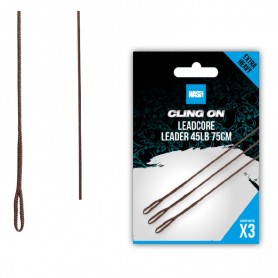 Nash Ready Tied Leadcore Leader 75cm