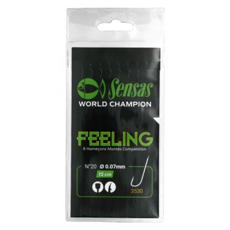 Sensas 3530 15cm Hooks To Nylon (8pk)