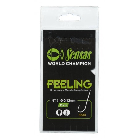 Sensas 3630 15cm Hooks To Nylon (8pk)