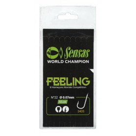 Sensas 3405 15cm Hooks To Nylon (8pk)