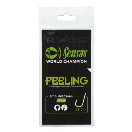 Sensas 3410 15cm Hooks To Nylon (8pk)