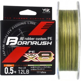 YGK Bornrush WX8 Rubber Custom 12lb - 200m