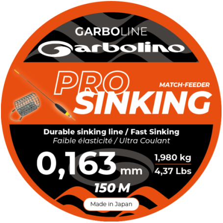 Garbolino Pro Sinking Feeder Line - 150m