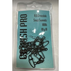 Catfish Pro H.D. Crosslok Snap Swivels 100lb