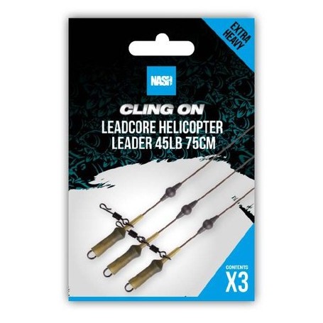 Nash Cling On Leadcore Helicopter Leaders 75cm