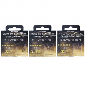 Drennan Acolyte Silverfish Barbless Hooks to Fluorocarbon