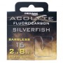 Drennan Acolyte Silverfish Barbless Hooks to Fluorocarbon