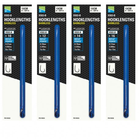 Preston Innovations Xs02-B Mag Store Barbless Hooklengths 6inch