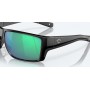 Costa Reefton Pro MT Black - Green Mirror 580G Polarised Sunglasses