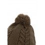 Fox Khaki Knitted Bobble Hat