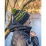 Matrix Lime Grey Bobble Hat
