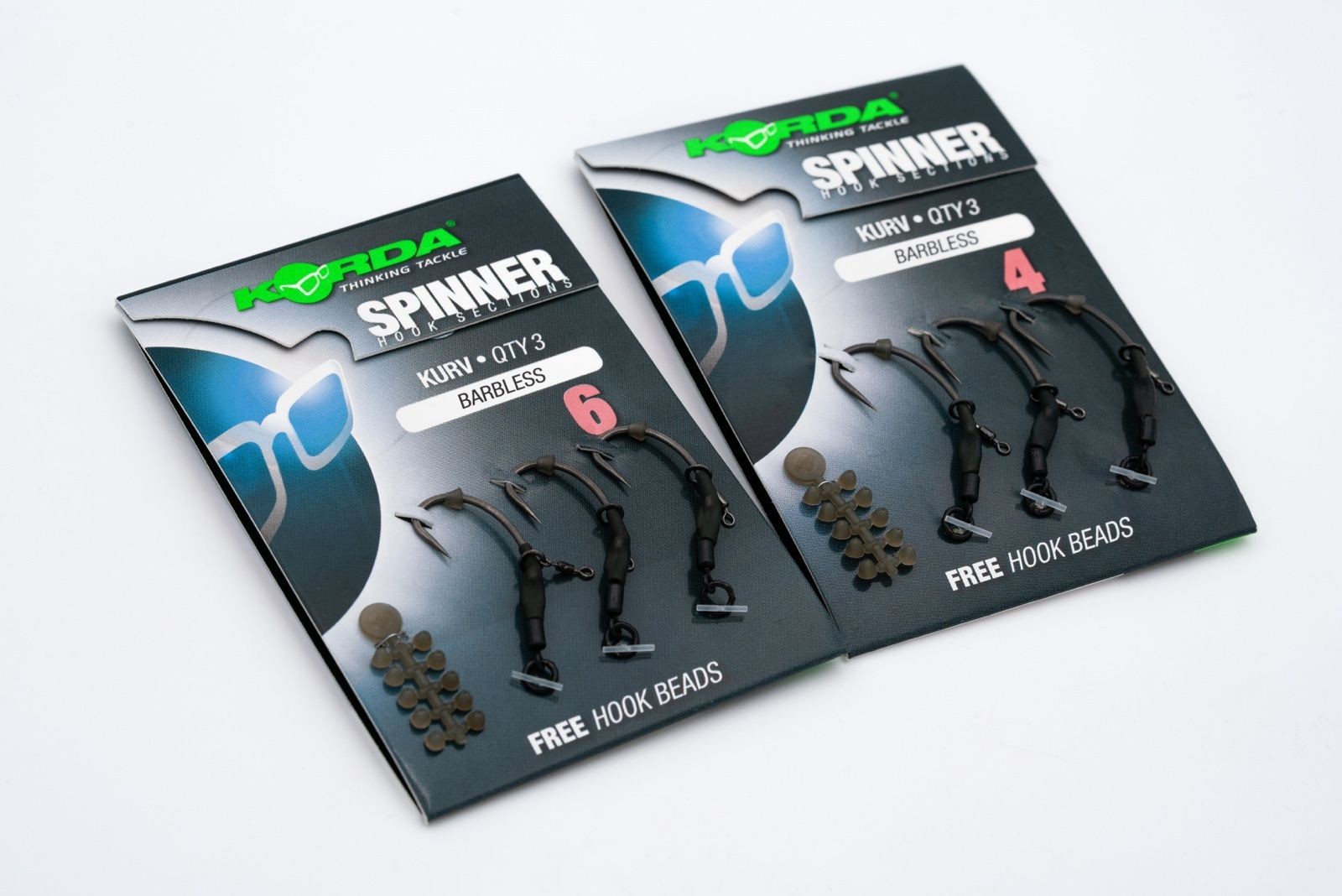 4 X PACKS OF KORDA READY MADE BARBLESS HOOK ZIG RIGS ALL LENGTHS